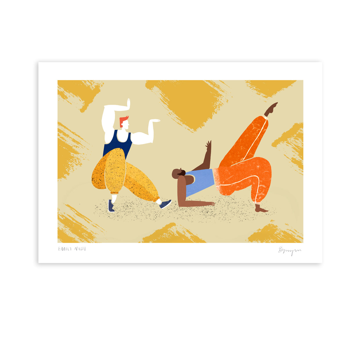 'Pulling Shapes' A4 Art Print image 3