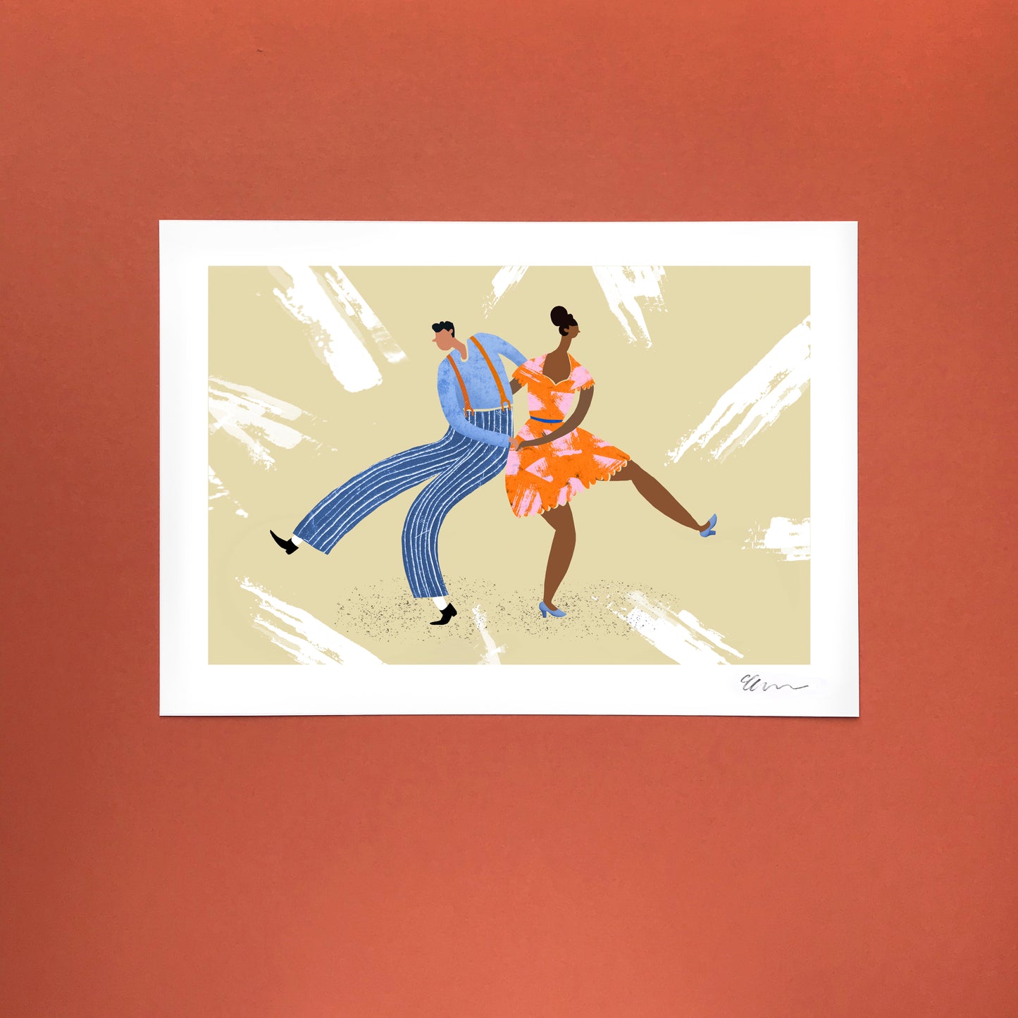 'Let's Boogie' A4 Art Print image 1