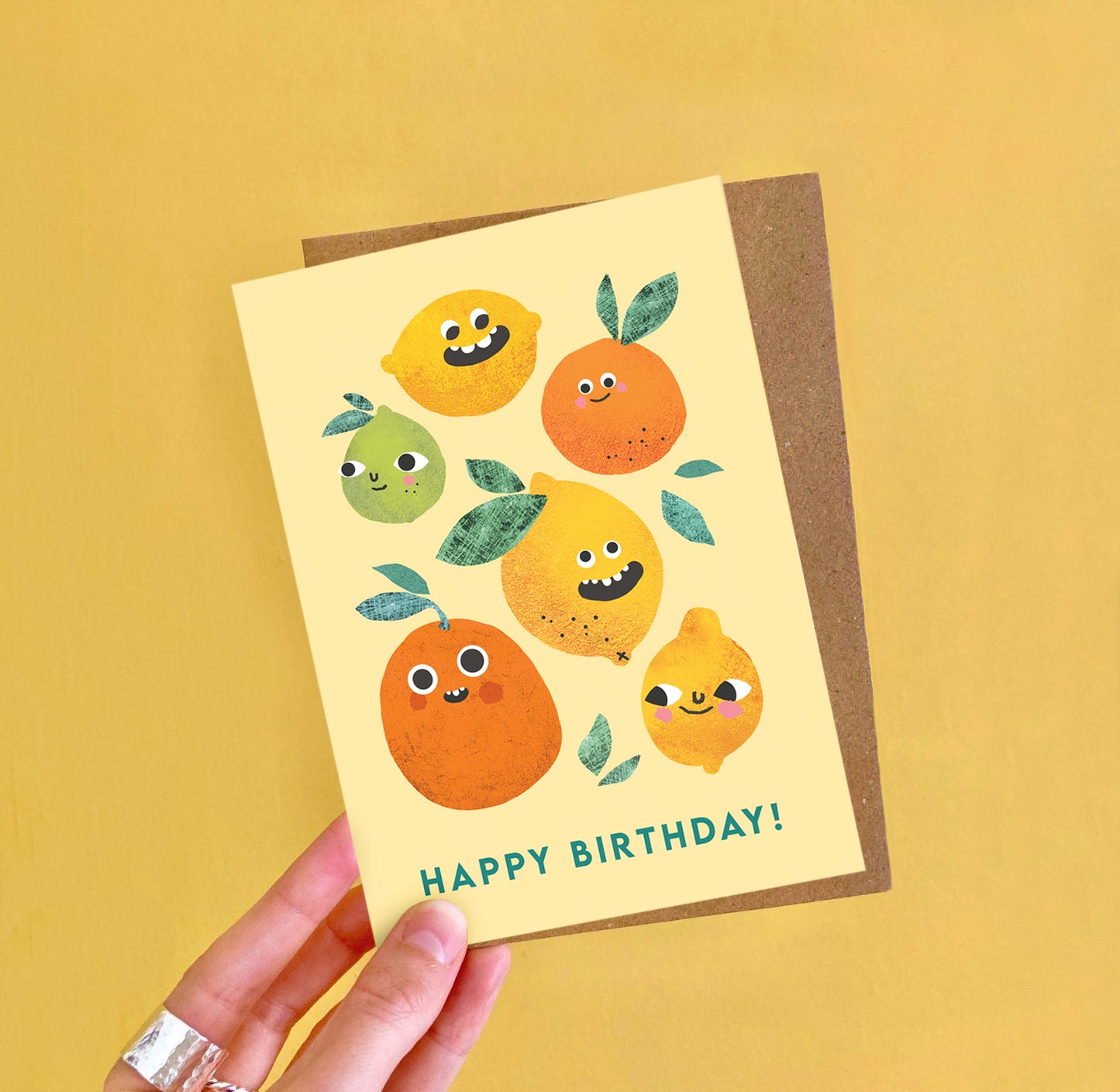 Lemon Faces Birthday Card image 1