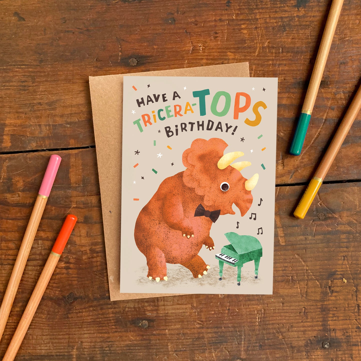 Tricera-Tops Birthday Card image 1