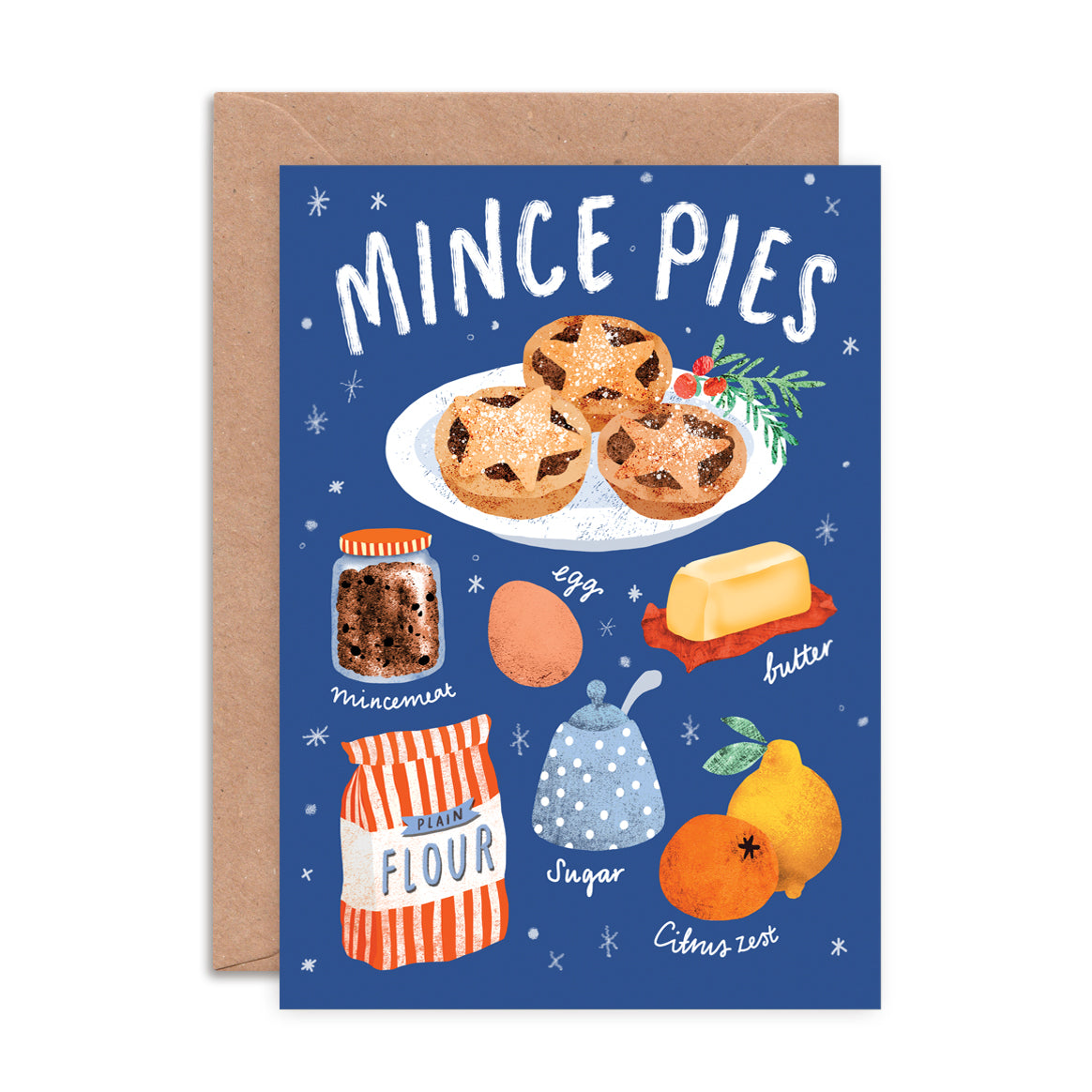 Mince Pie Recipe Christmas Card