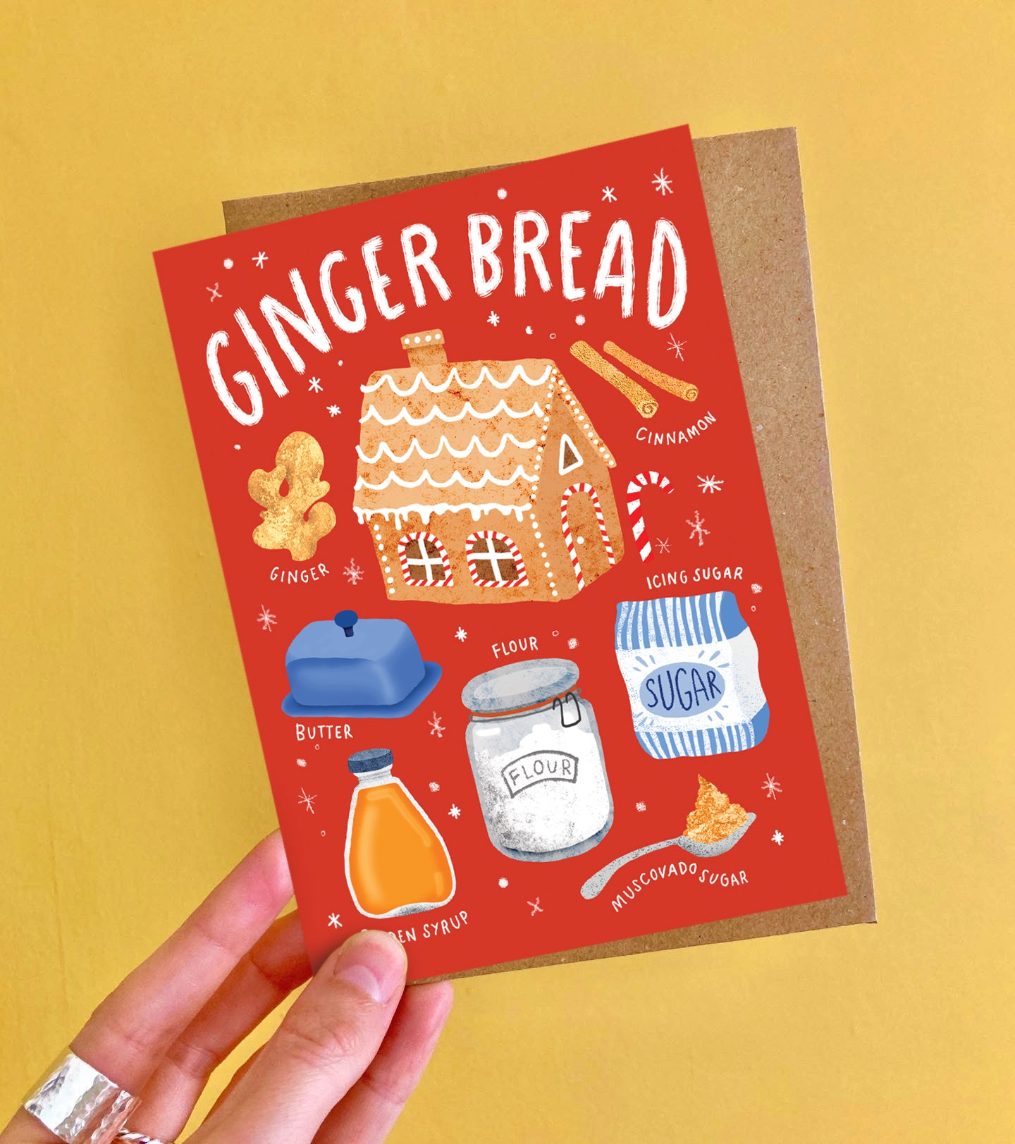 Christmas Recipes Multipack of 8 Greeting Cards