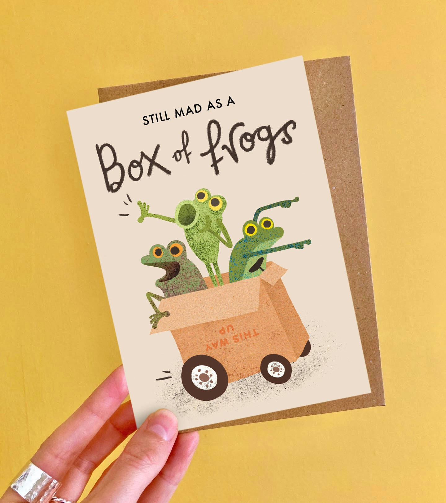 Box of Frogs Greeting Card