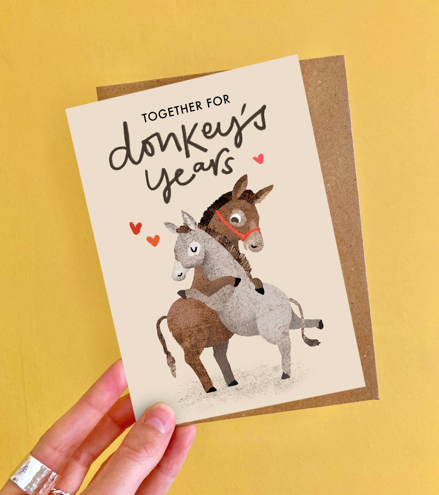 Donkey's Years Greeting Card