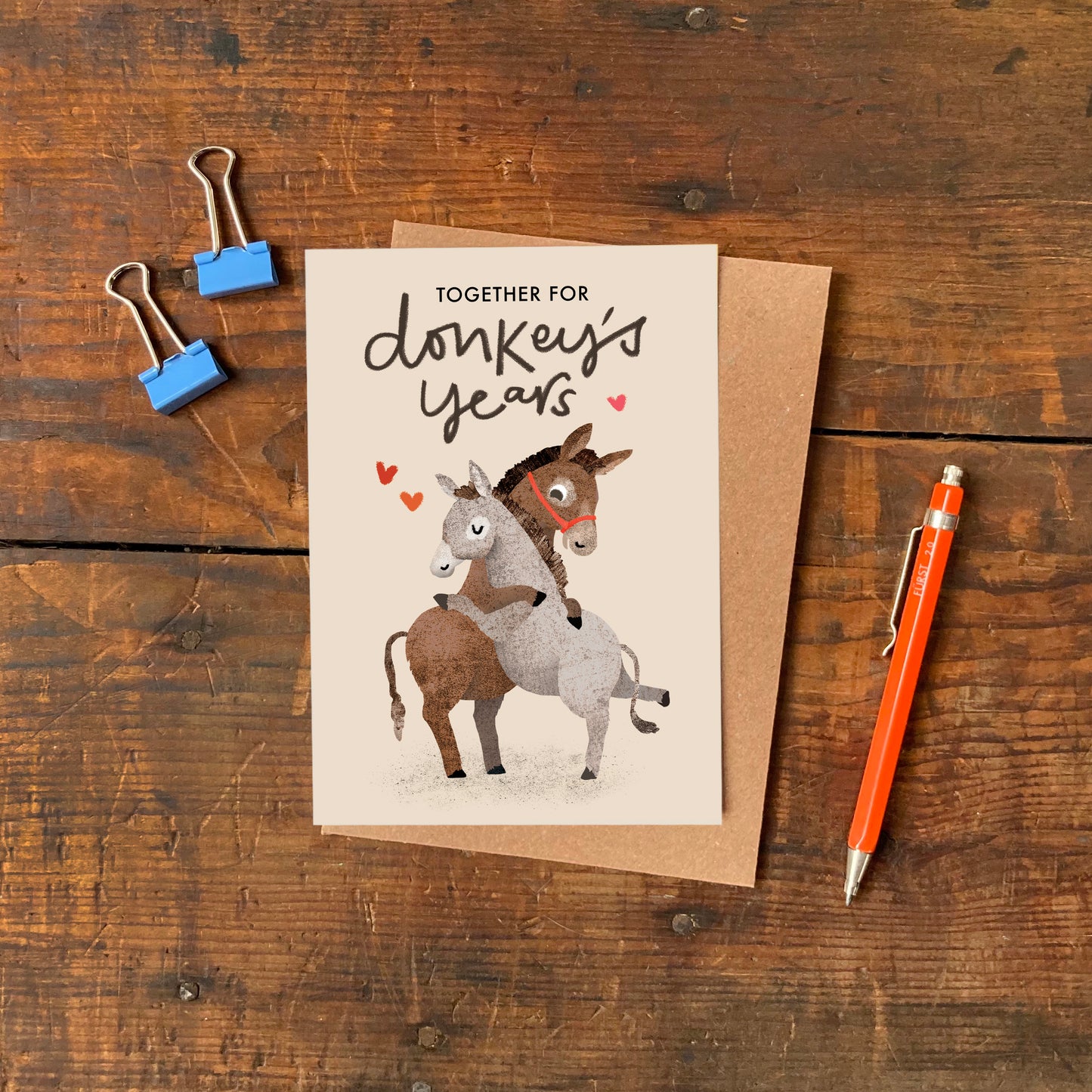 Donkey's Years Greeting Card