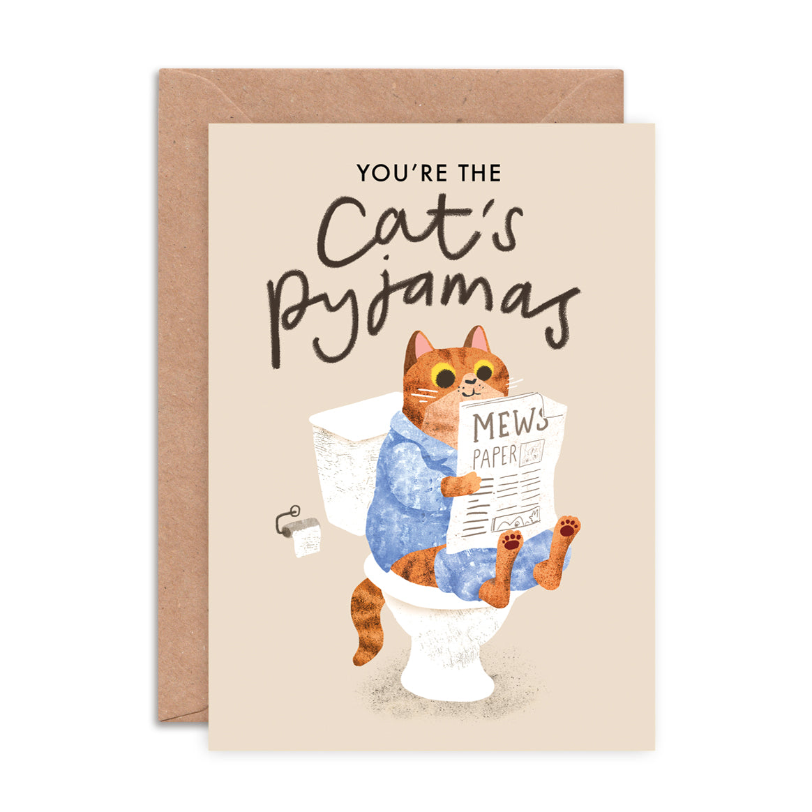 Cat's Pyjamas Greeting Card