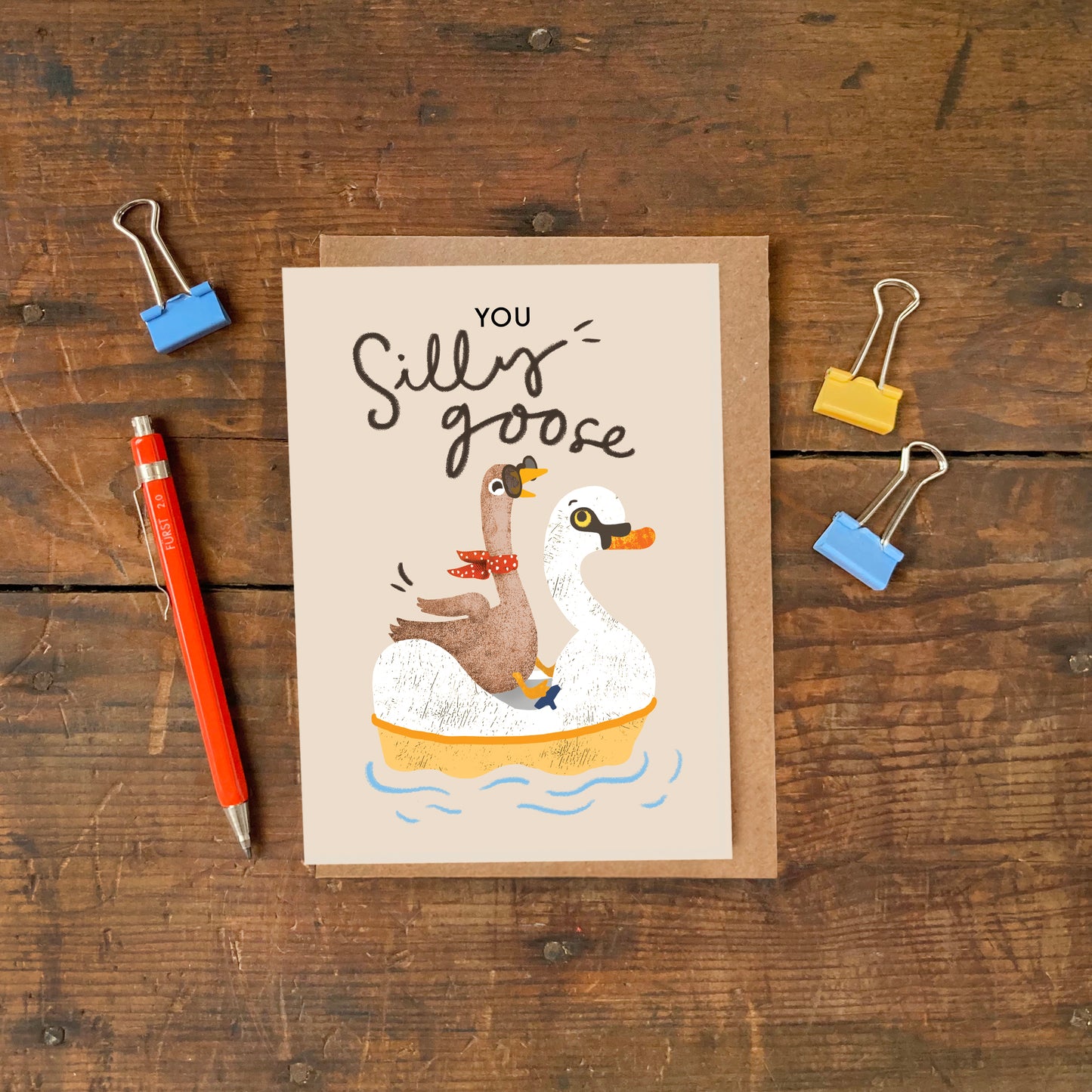 Silly Goose Greeting Card