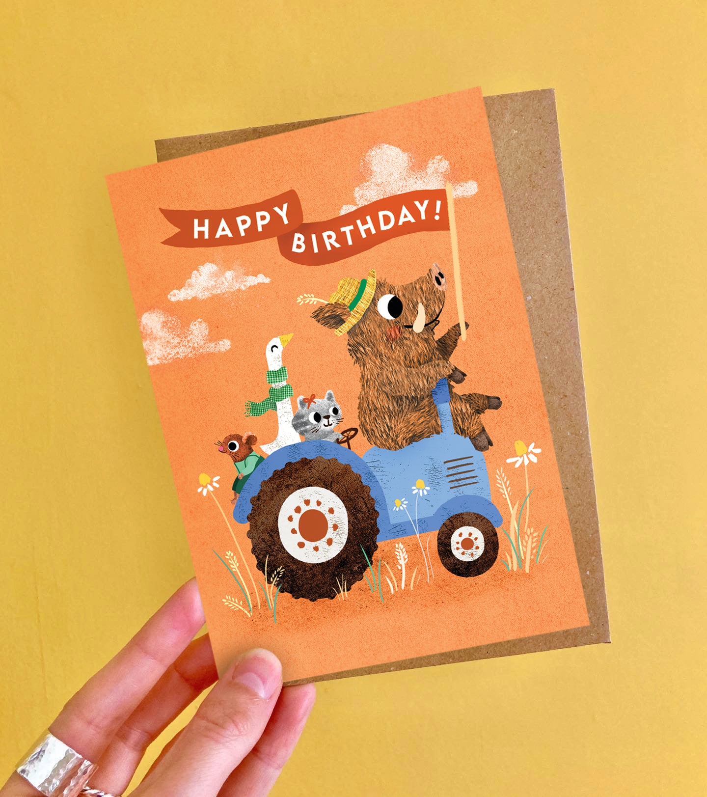 Birthday Tractor Greeting Card