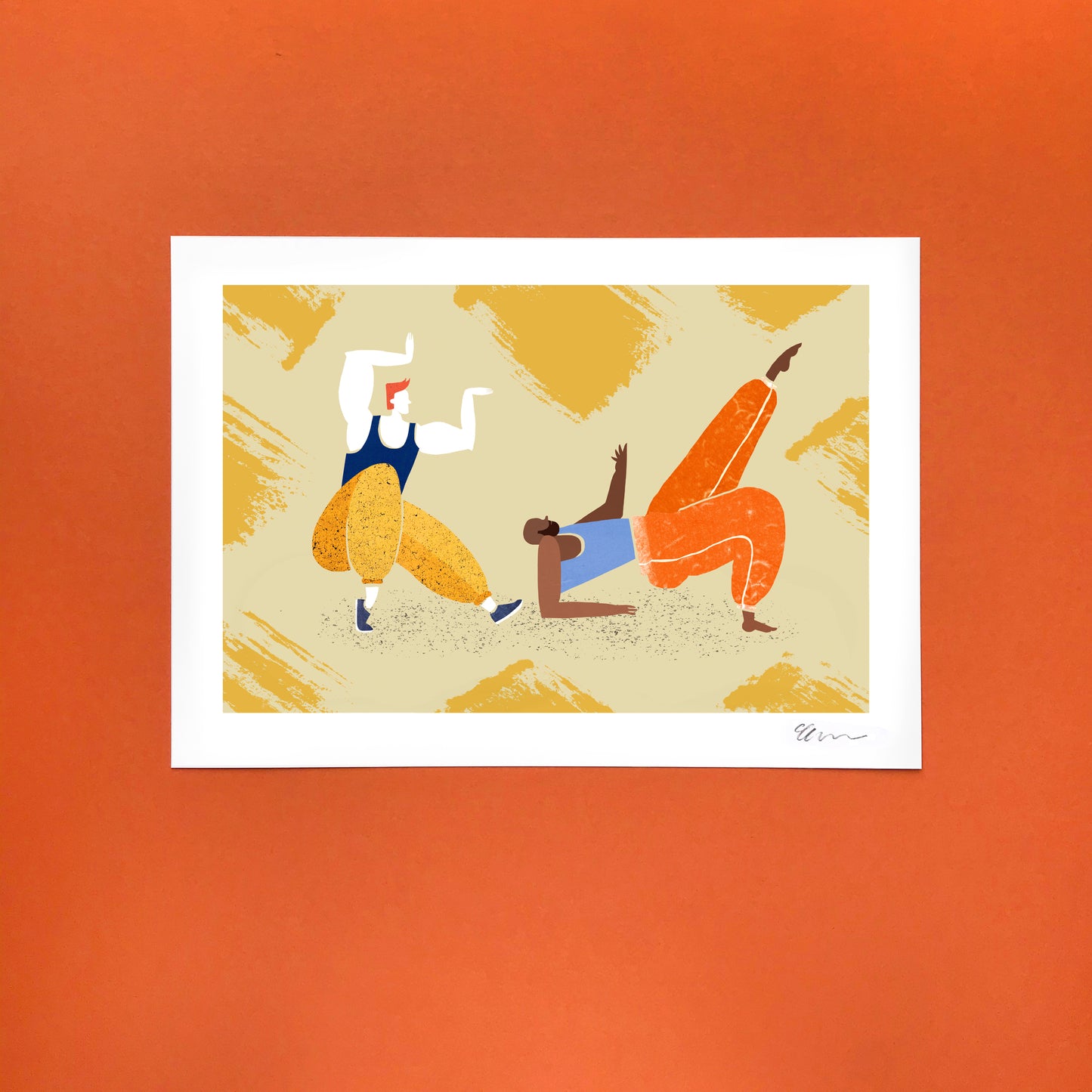 'Pulling Shapes' A4 Art Print image 2