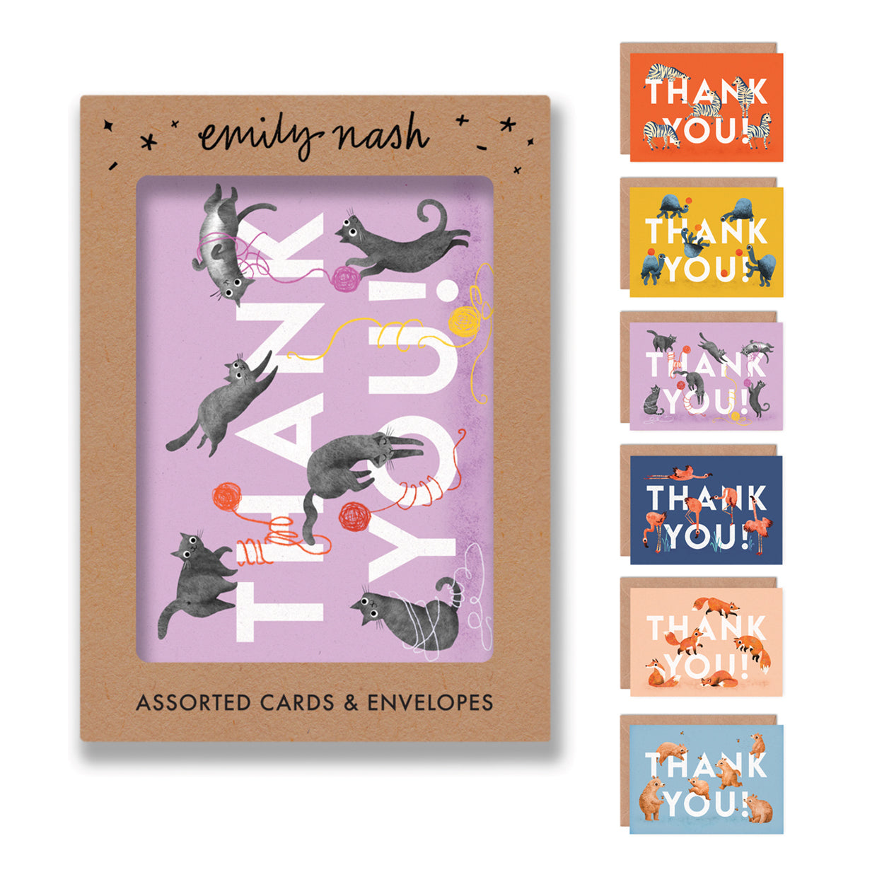 Thank You Cards - Multipack of 6 Cards image 1