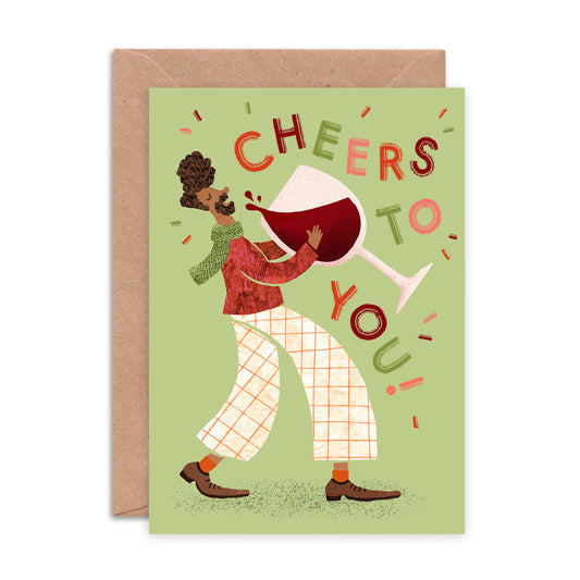Cheers to You Greeting Card image 0