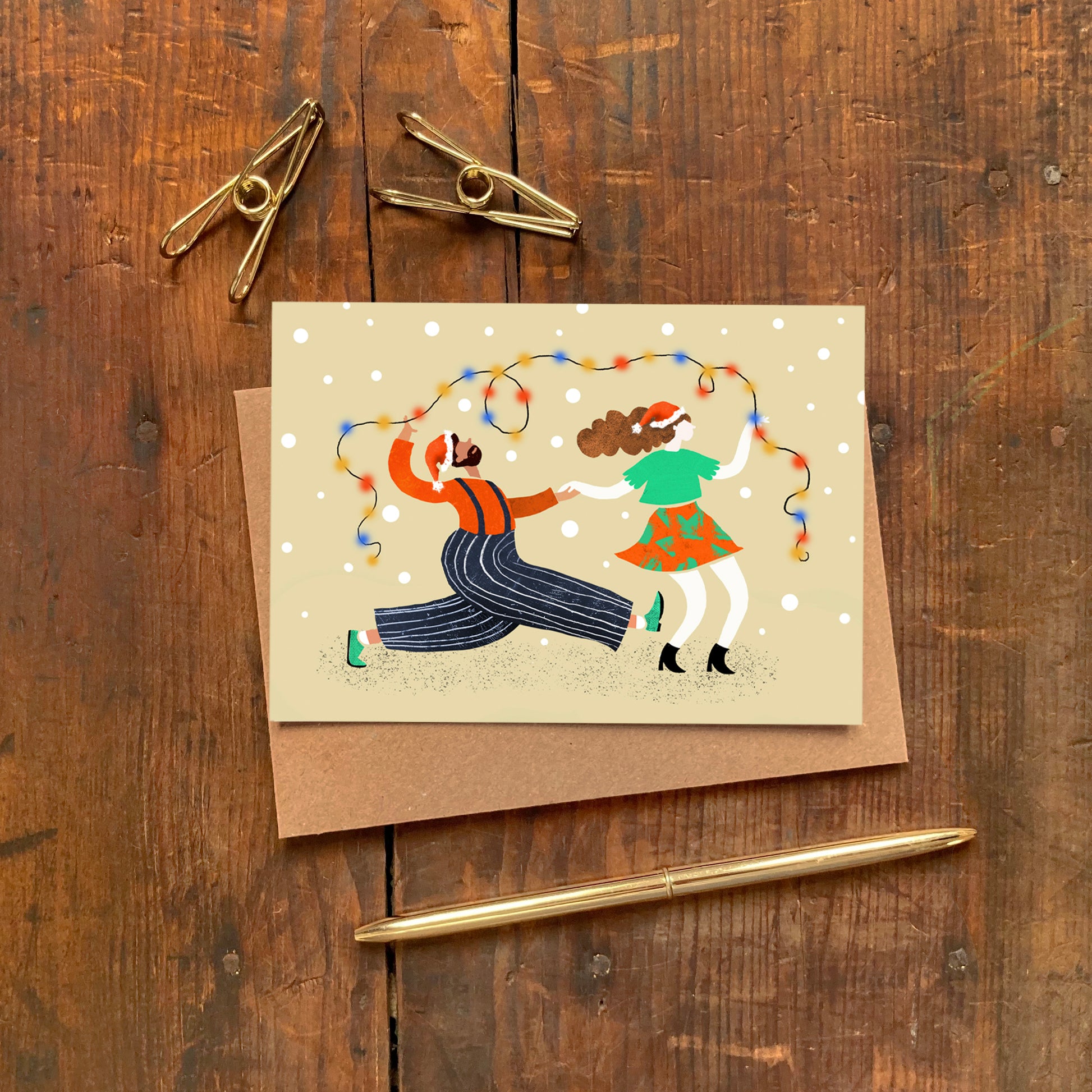 Lindy Hop Light Christmas Card image 1