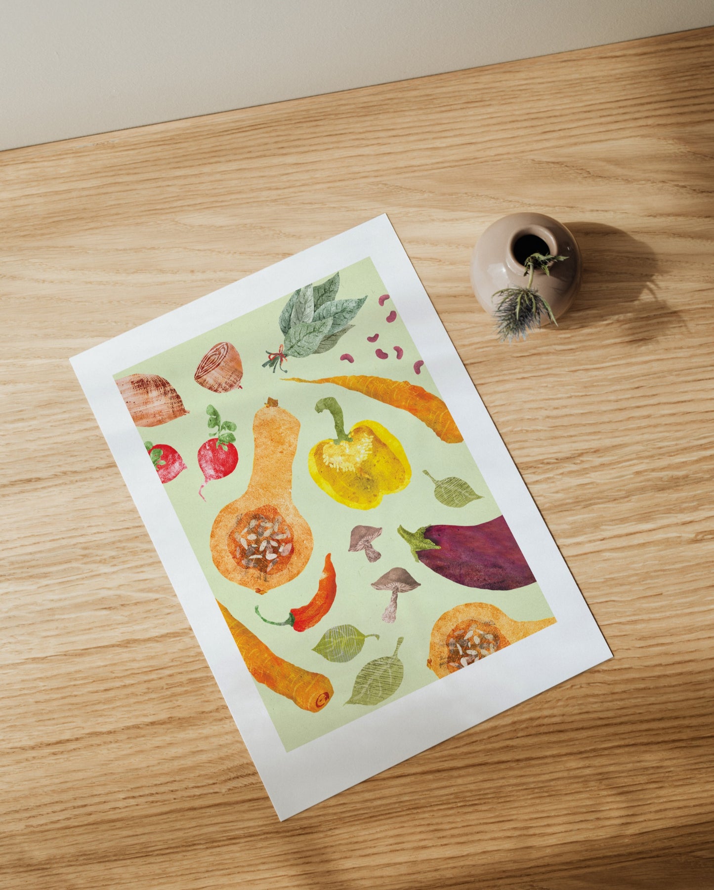 Vegetable Recycled A4 Art Print image 4