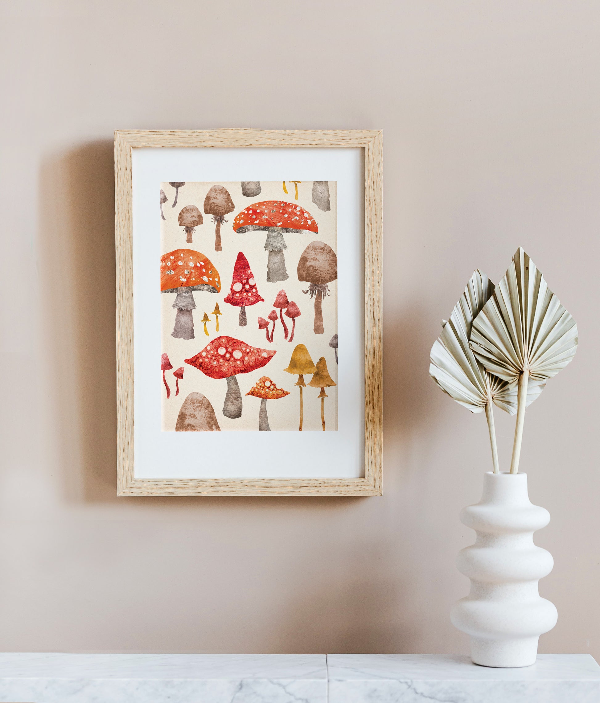 Toadstool Recycled A4 Art Print image 3