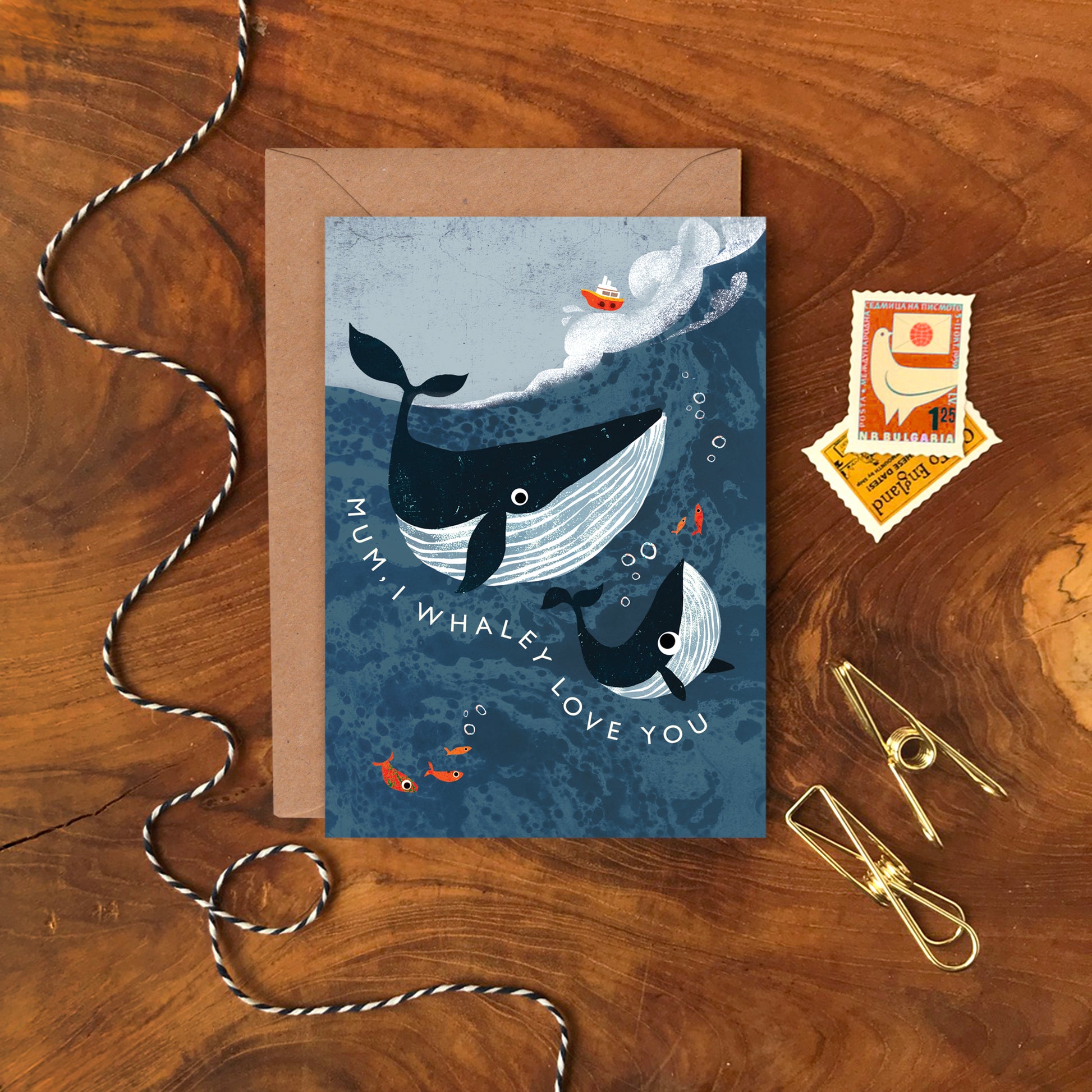 Mum, I Whaley Love You Greeting Card image 1