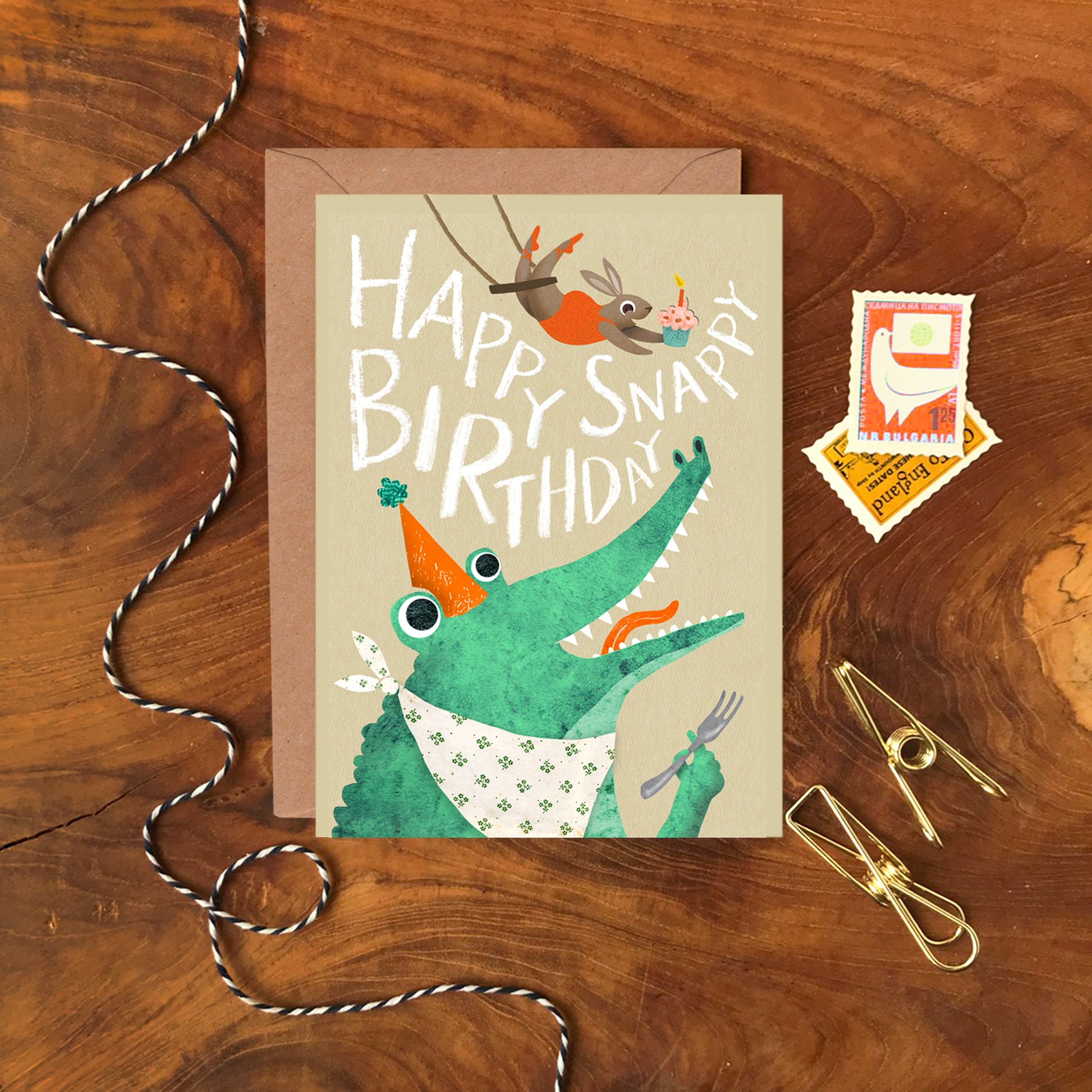 Snappy Birthday Crocodile Card image 1