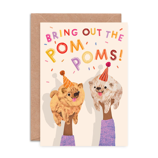 Bring Out the Poms Poms Greeting Card image 0