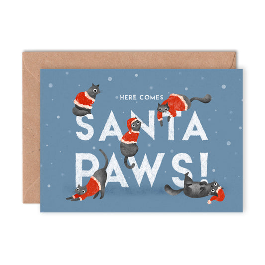 Santa Paws Greetings Card image 0