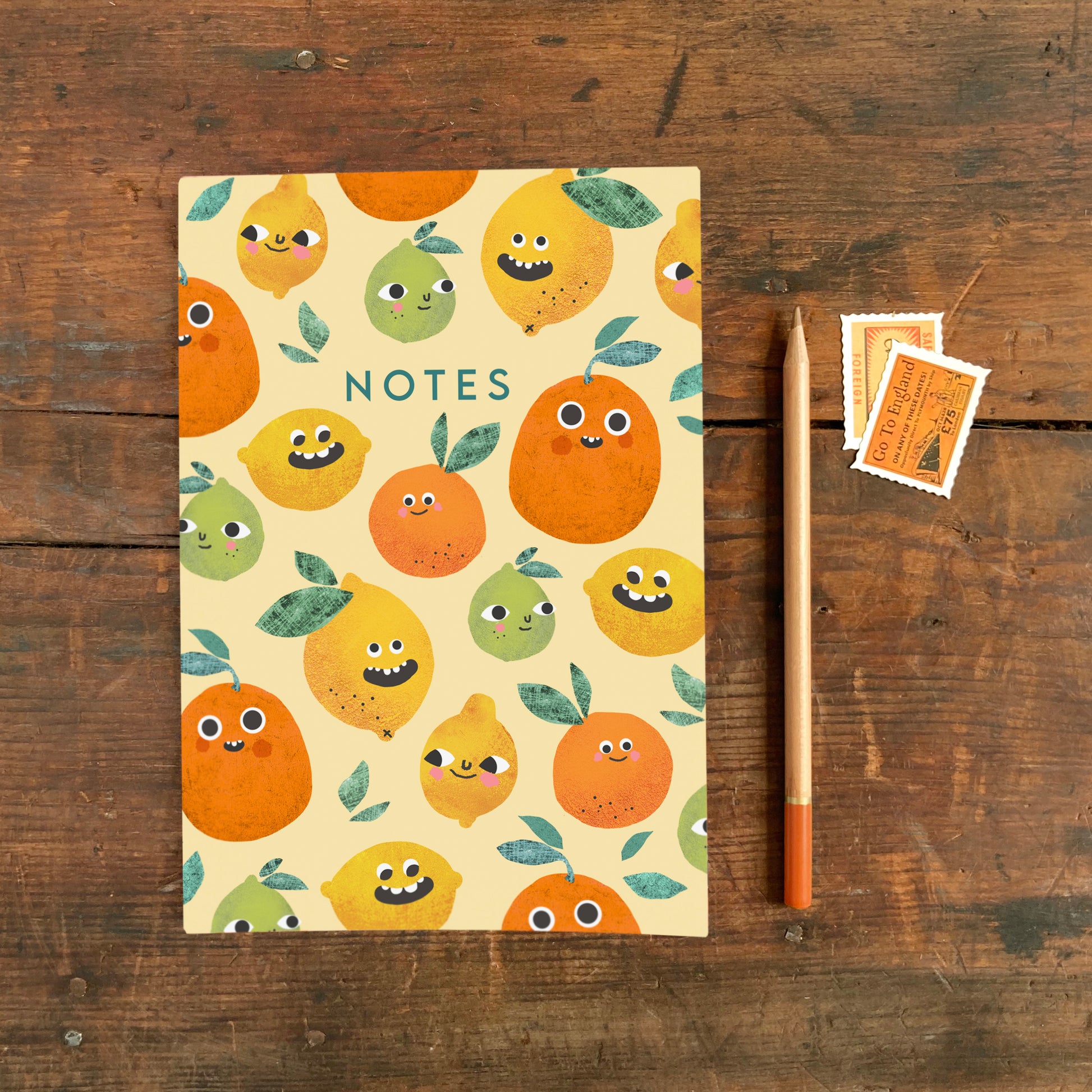 A5 Lemon Faces Notebook image 2