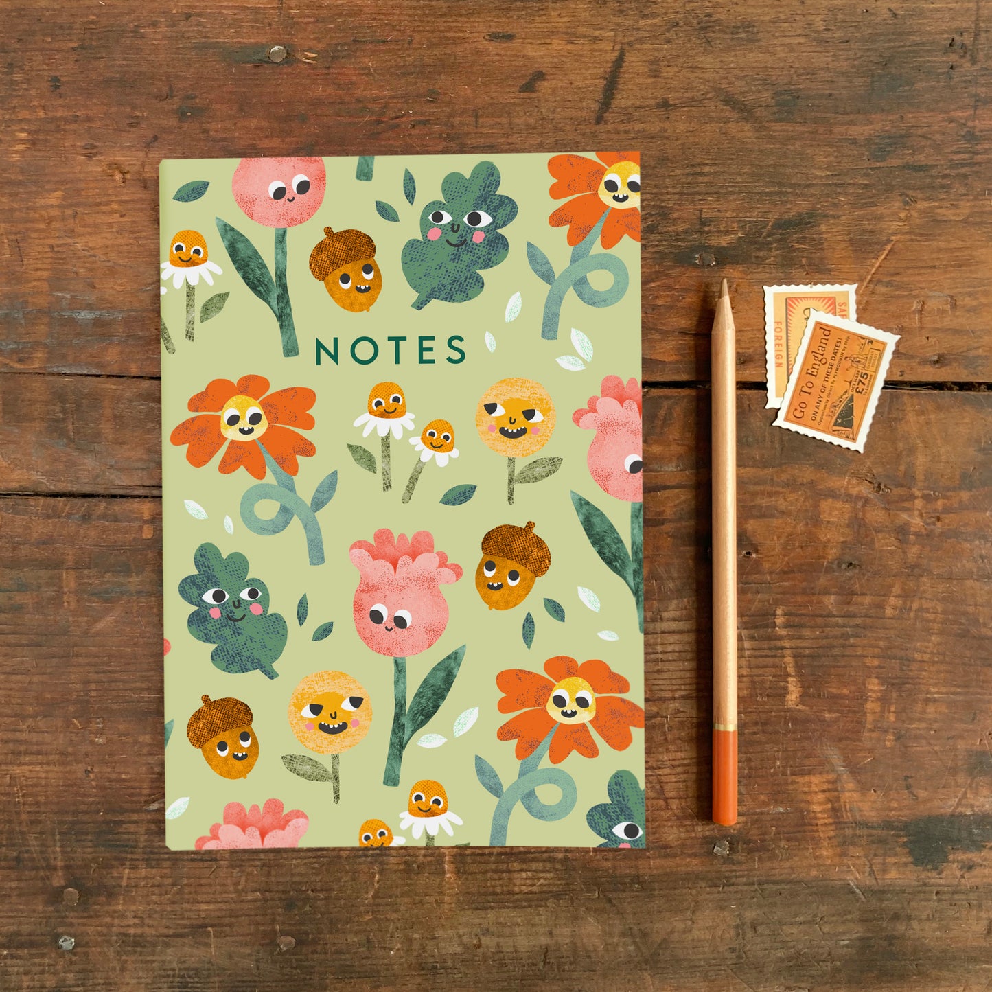 A5 Flower Faces Notebook image 1