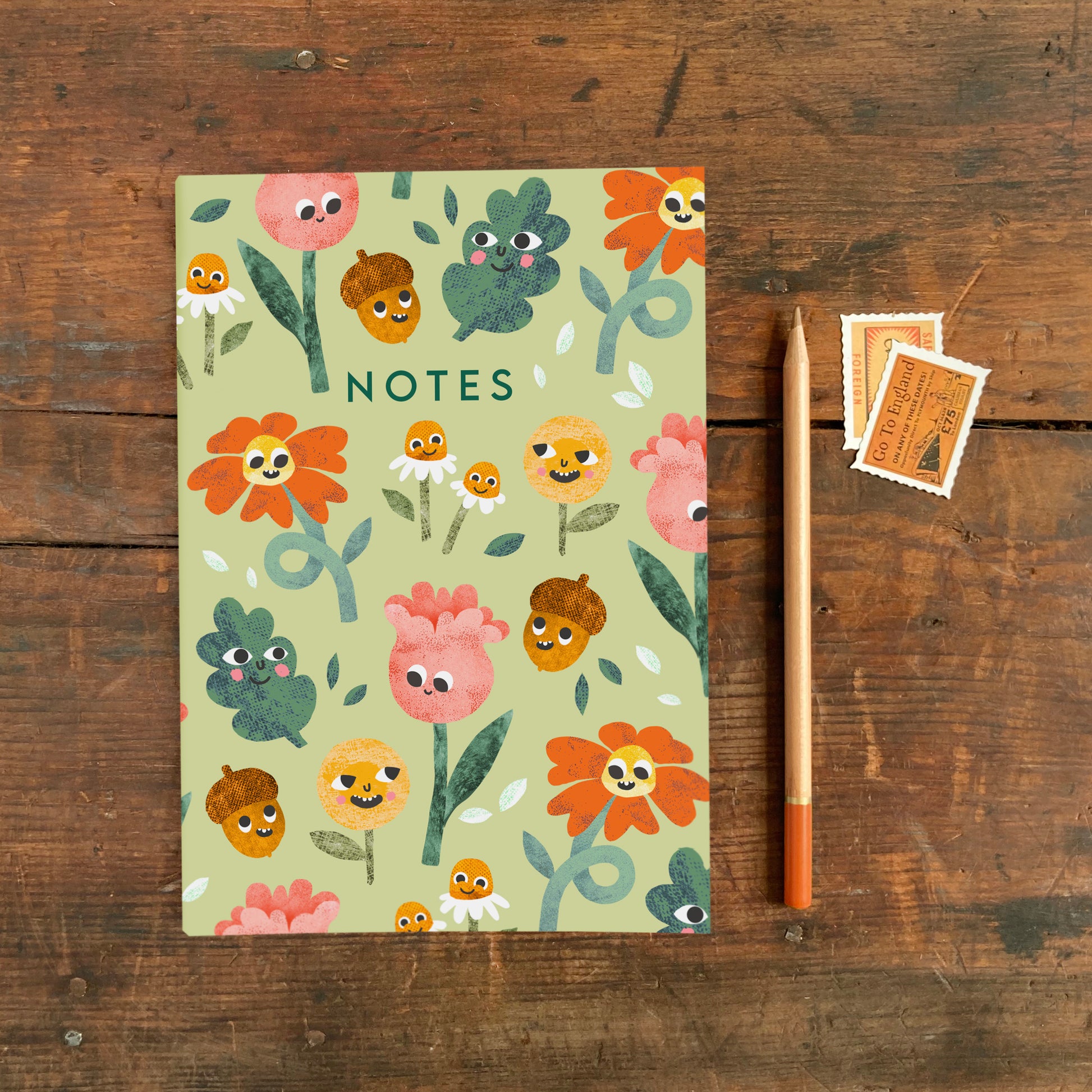 A5 Flower Faces Notebook image 1