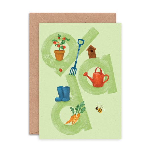 Gardening Dad Greeting Card image 0