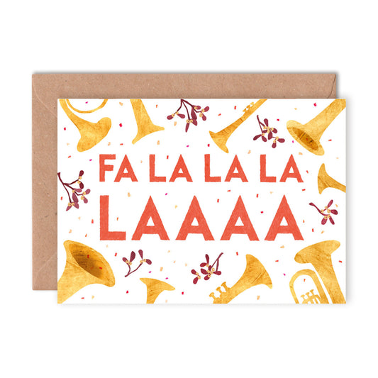 Fa La La La La Greetings Card image 0