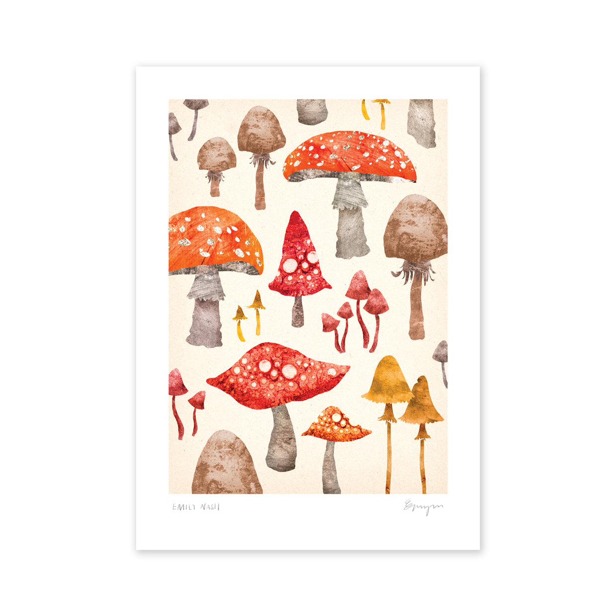 Toadstool Recycled A4 Art Print image 1