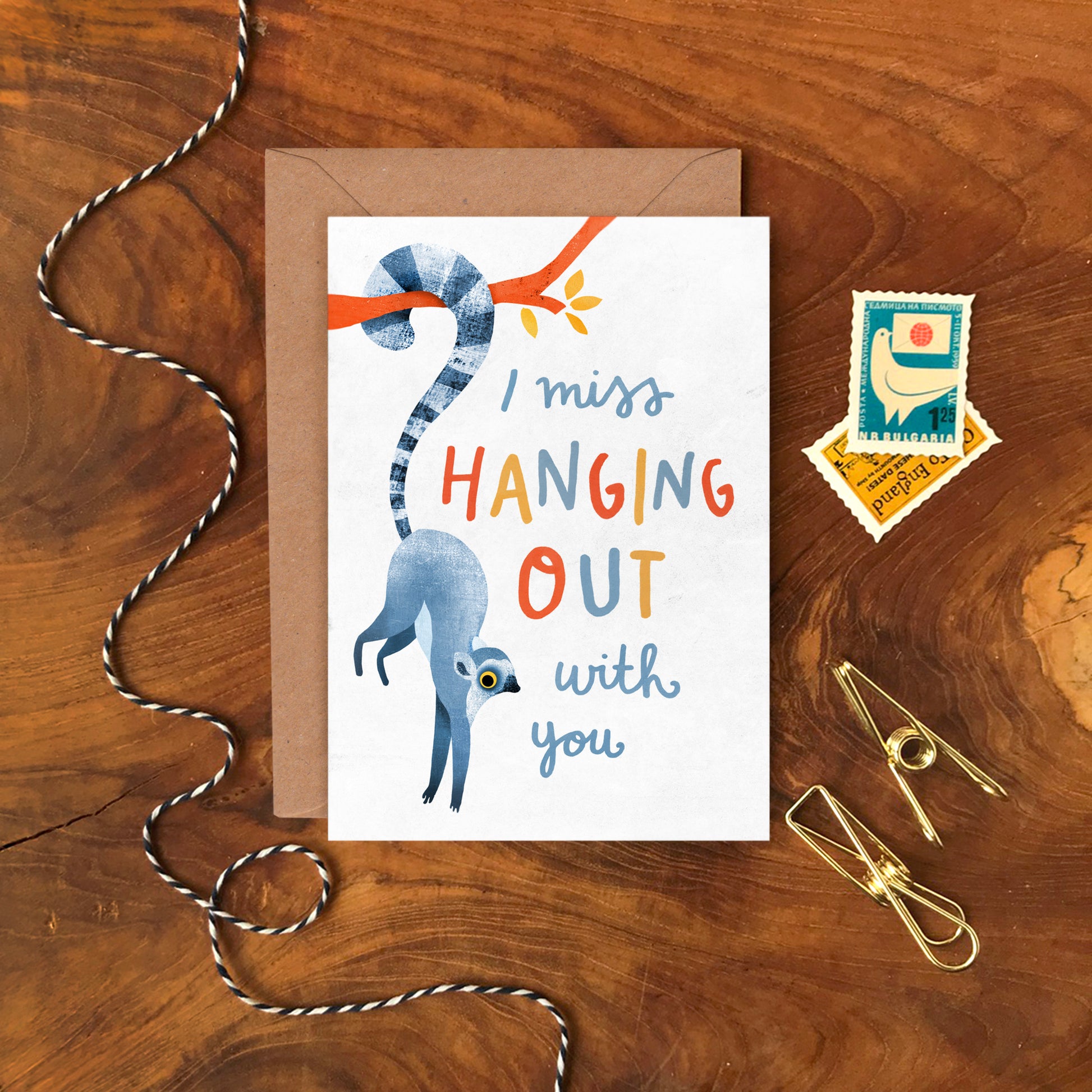 Hanging Out Greeting Card image 1