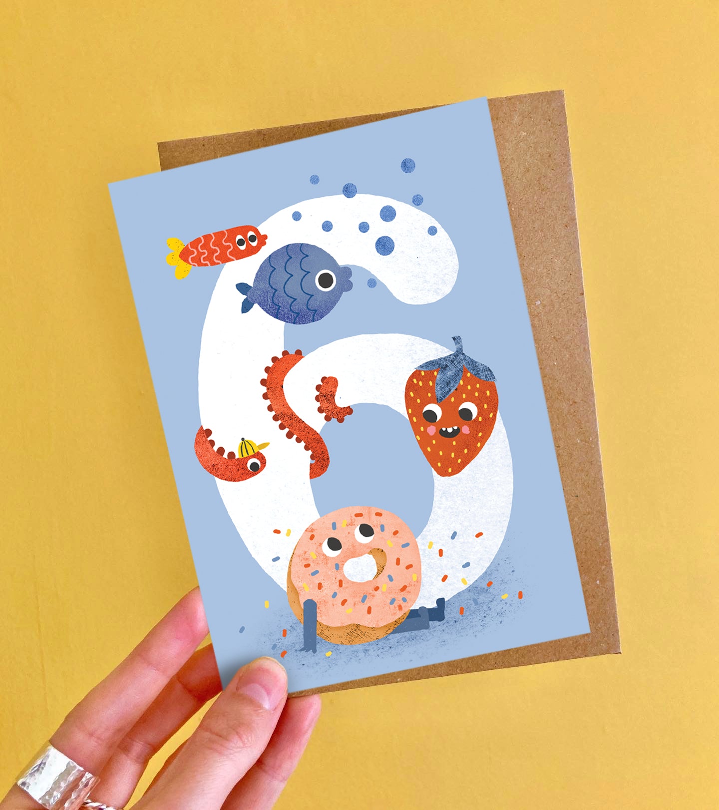 Crazy Critters Age Six Greeting Card image 2