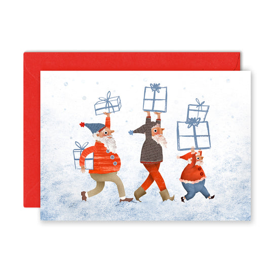 Christmas Elves Greetings Card image 0