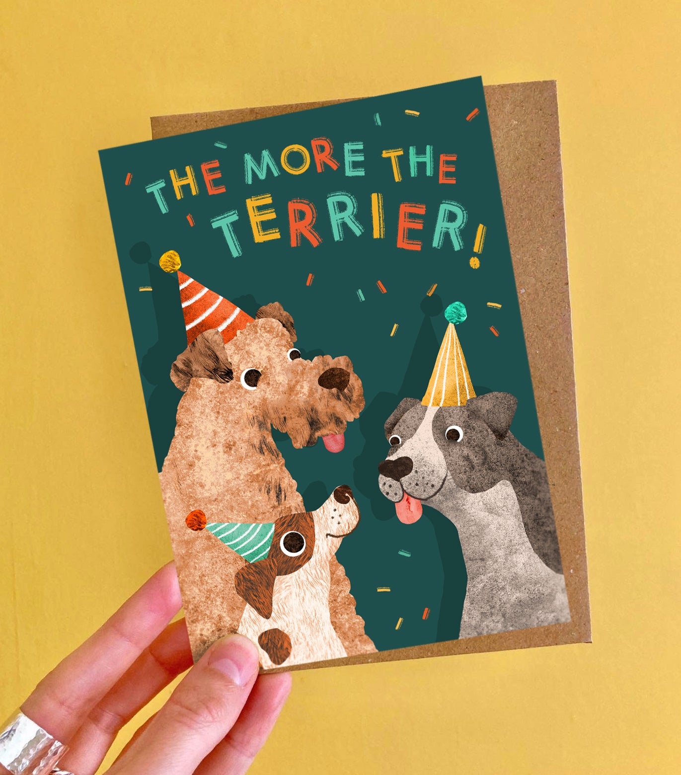 The More the Terrier Dog Birthday Card image 1