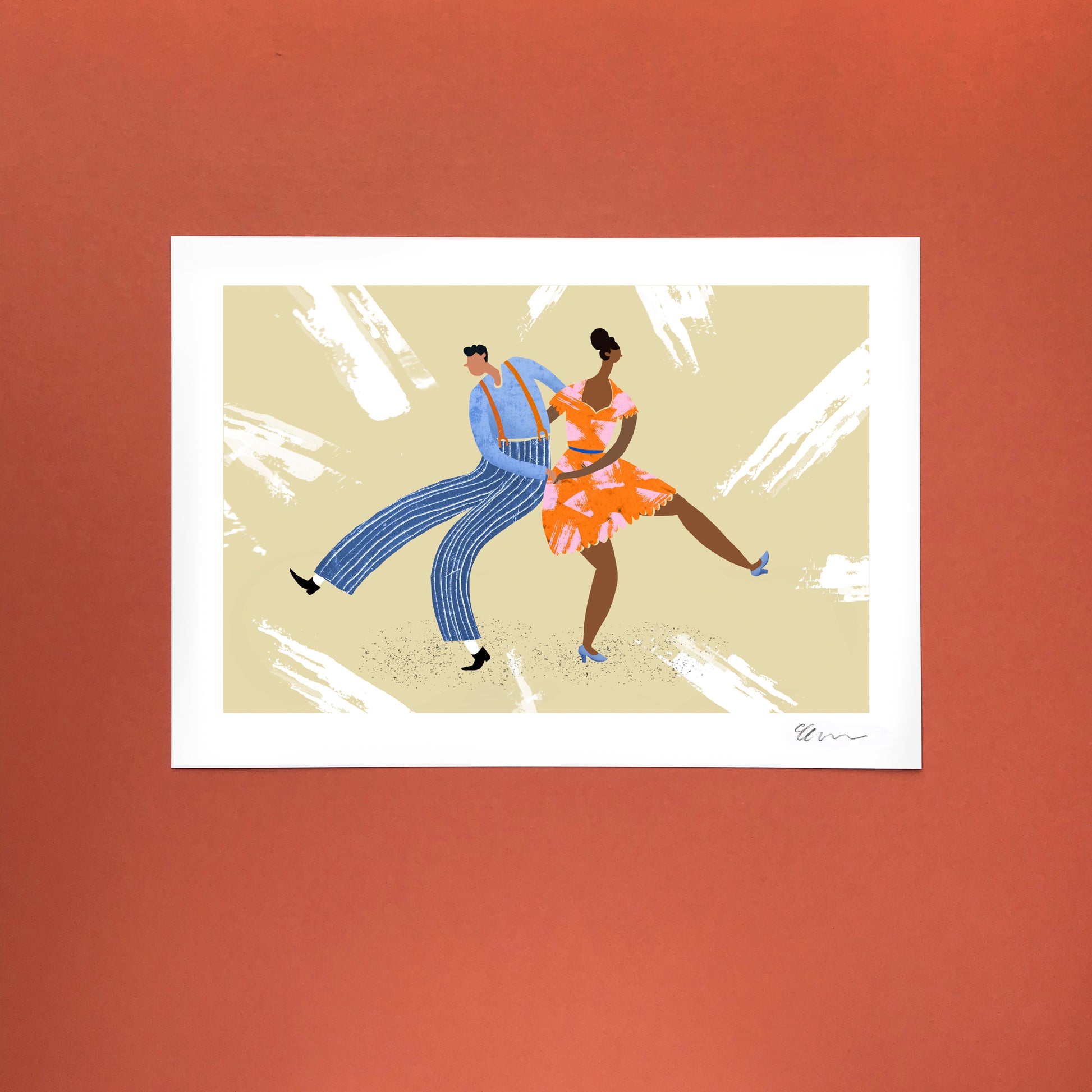 'Let's Boogie' A4 Art Print image 1