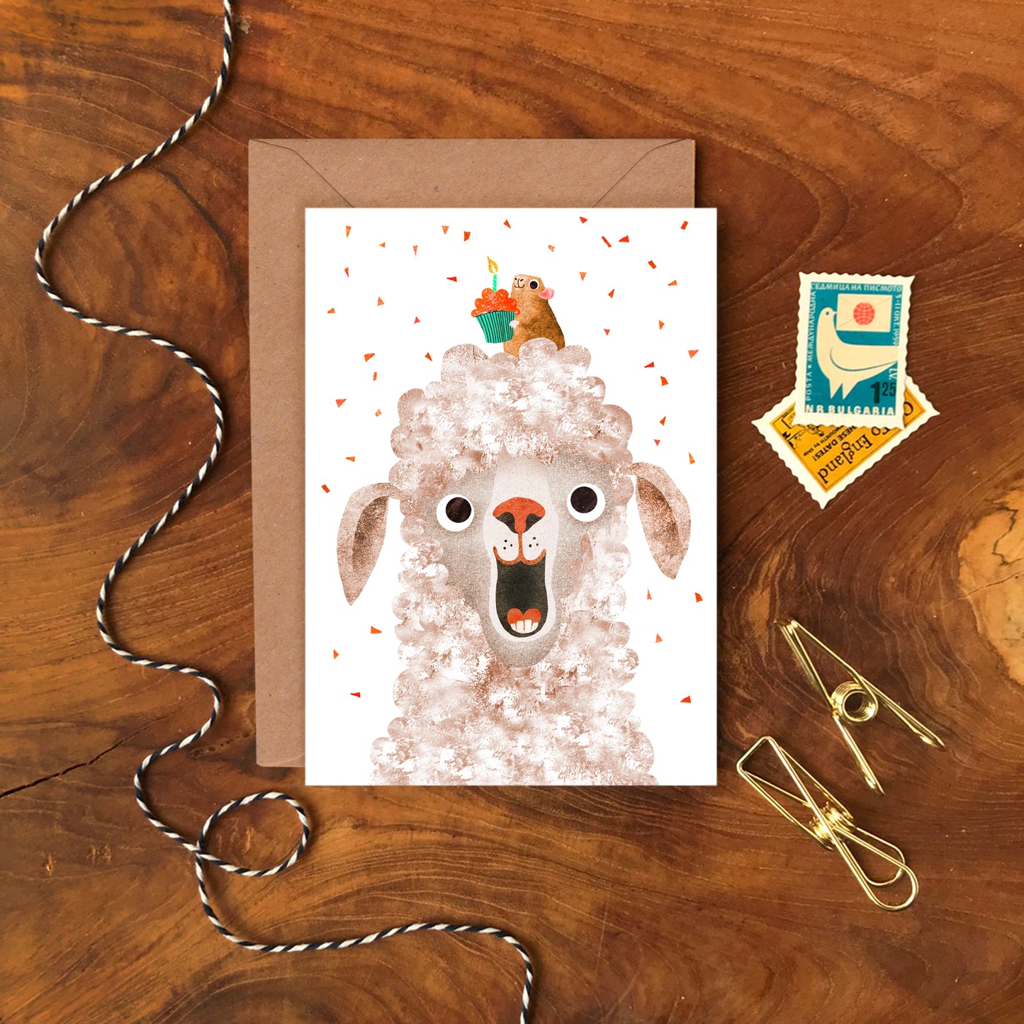 Llama Greeting Card image 1