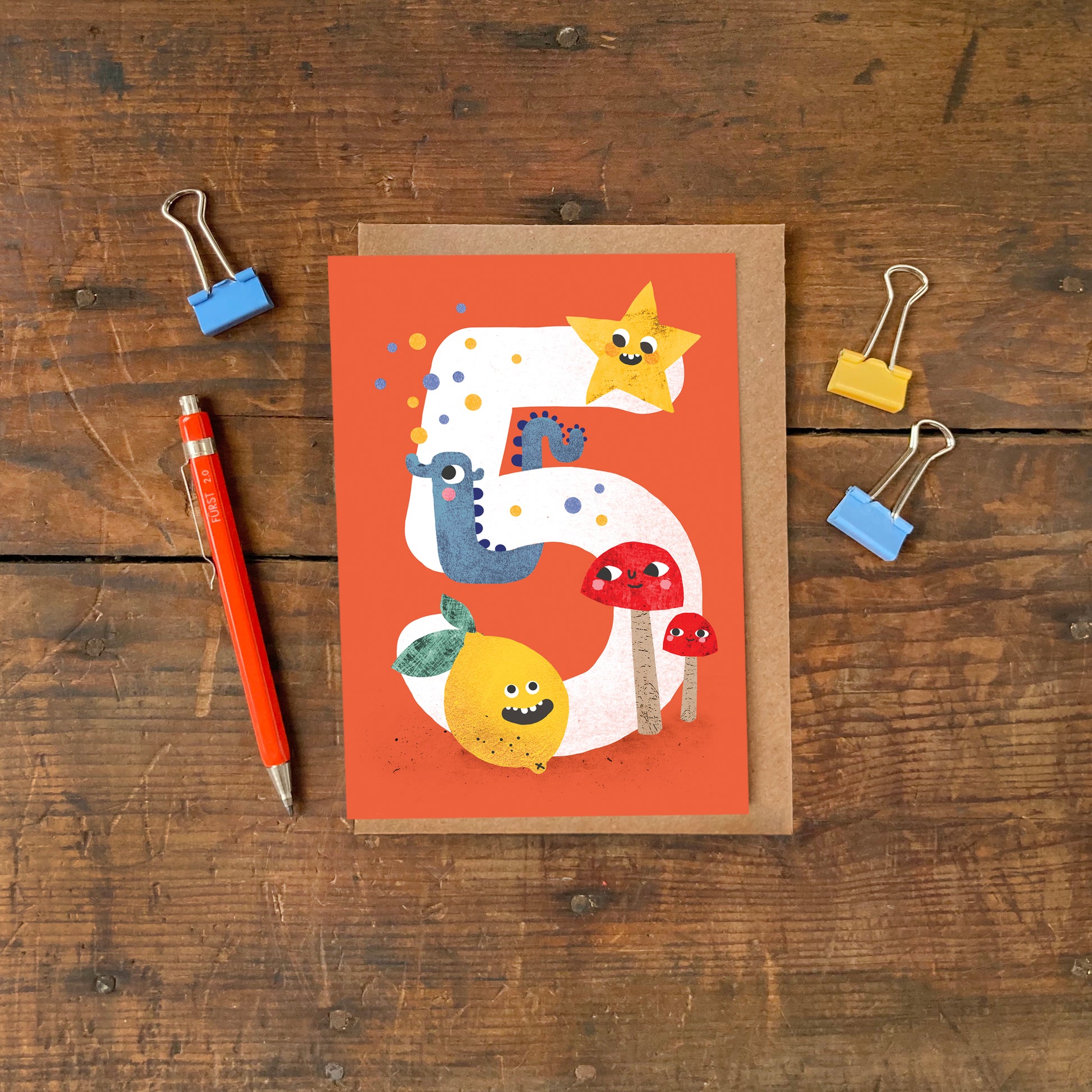 Crazy Critters Age Five Greeting Card image 2