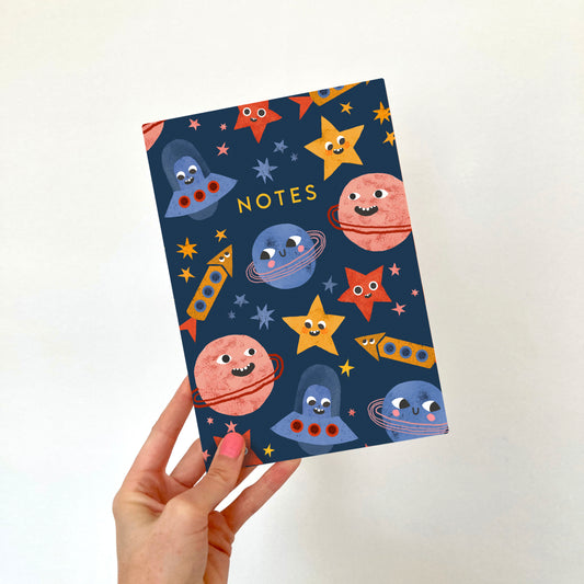 A5 Space Faces Notebook image 0
