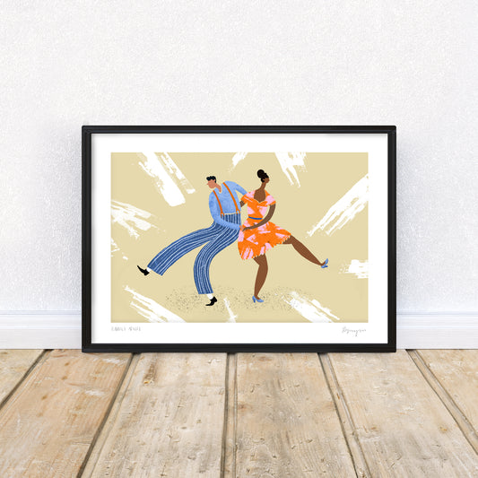 'Let's Boogie' A4 Art Print image 0
