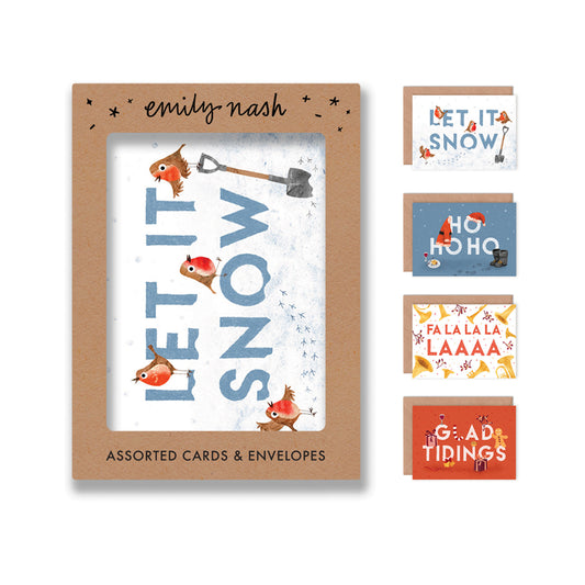 Christmas Quotes Multipack of 8 Greetings Cards image 0