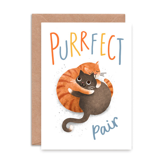 Purrrfect Pair Greeting Card image 0