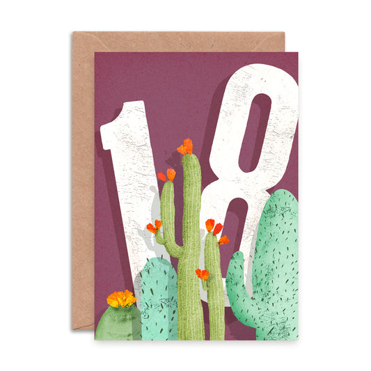 Cactus Eighteen Greetings Card image 0