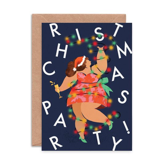 Christmas Party Dress Greeting Card image 0