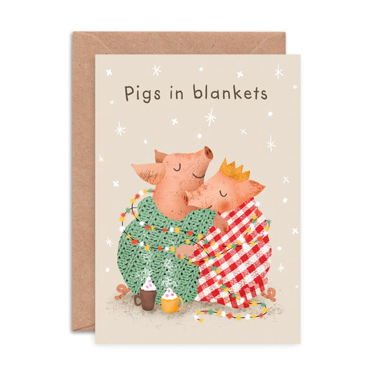 Pigs in Blankets Greeting Card image 0