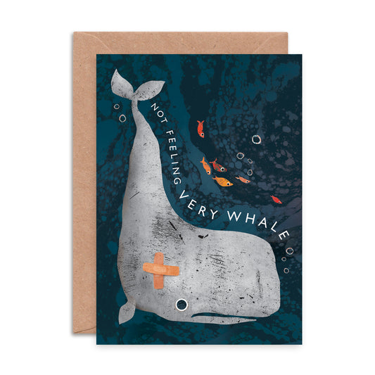 Not Feeling Very Whale Greeting Card image 0