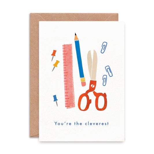 'You're The Cleverest' Greeting Card image 0