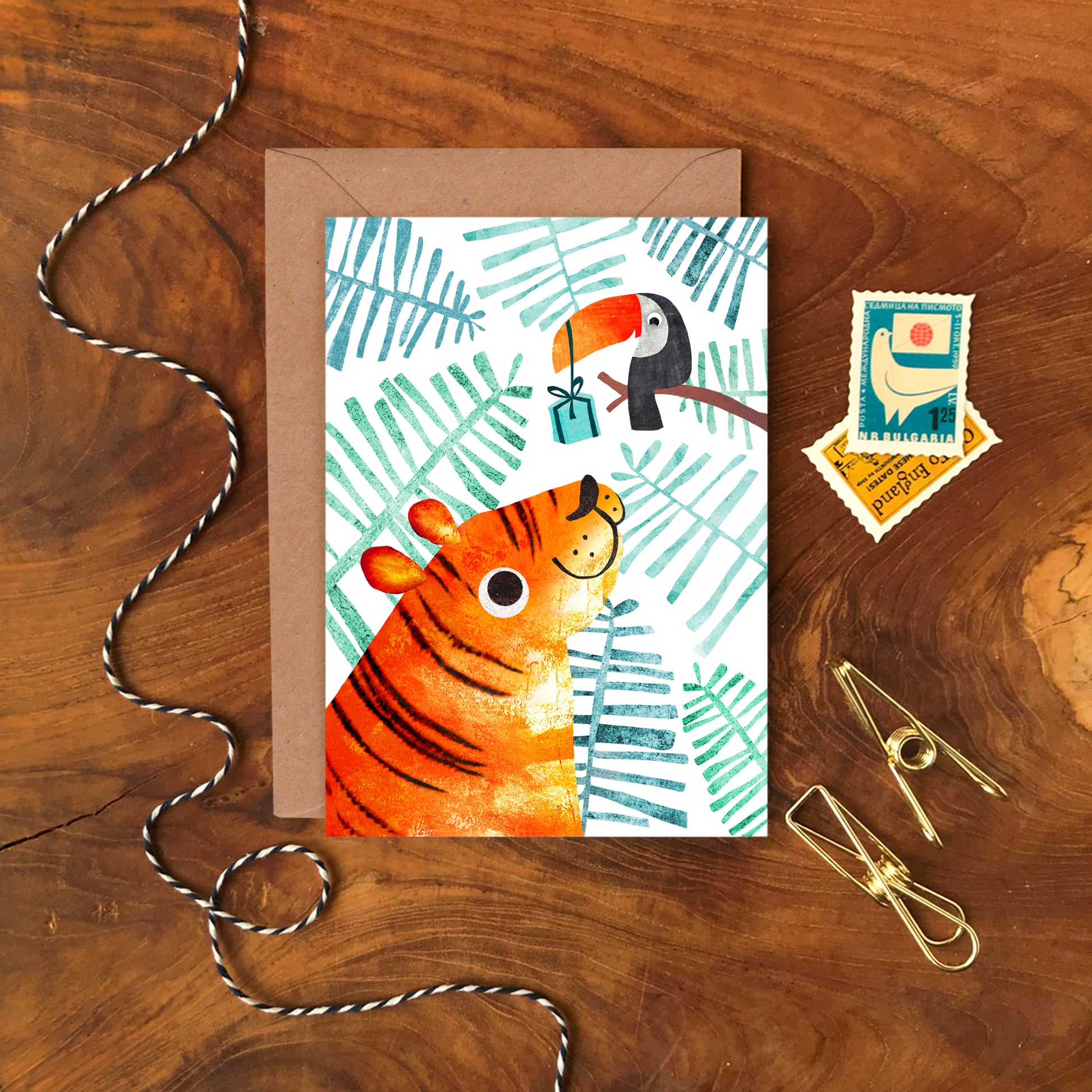 Tiger & Toucan Greetings Card image 1