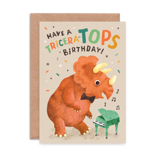 Tricera-Tops Birthday Card image 0