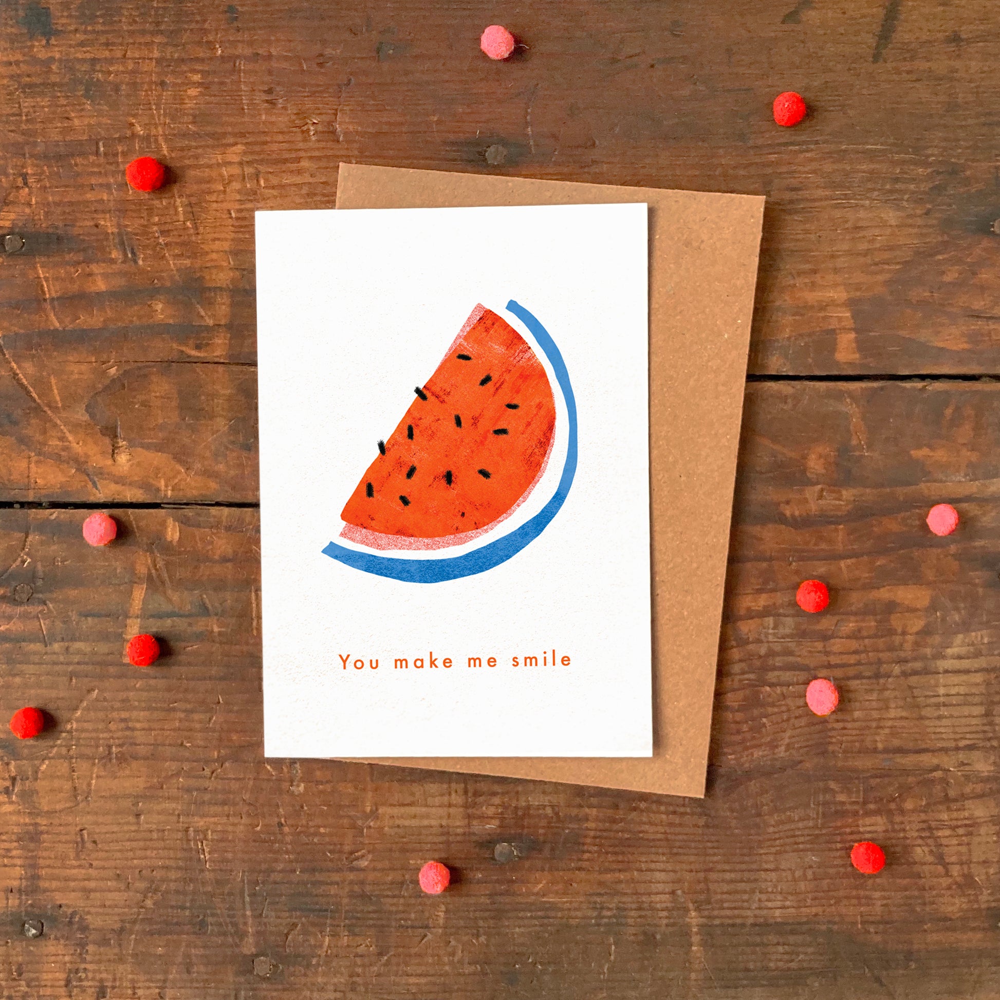 'You Make Me Smile' Greeting Card image 1