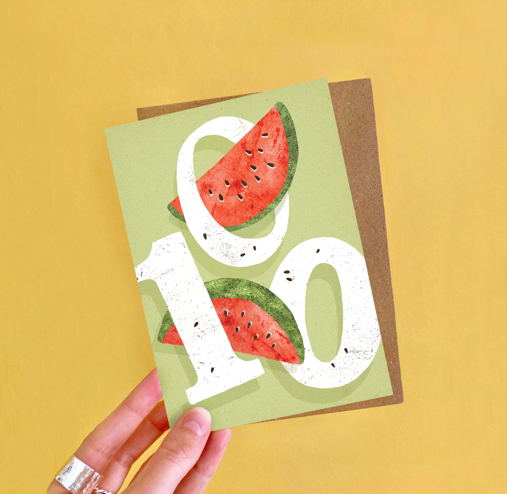 Watermelon One Hundred Birthday Card image 1