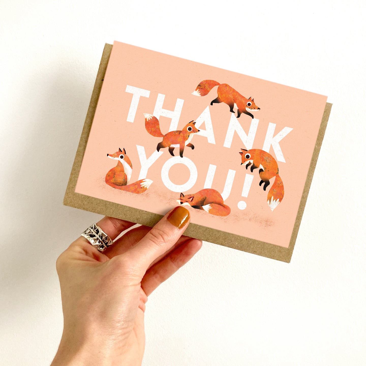 Thank You Foxes Greeting Card image 2