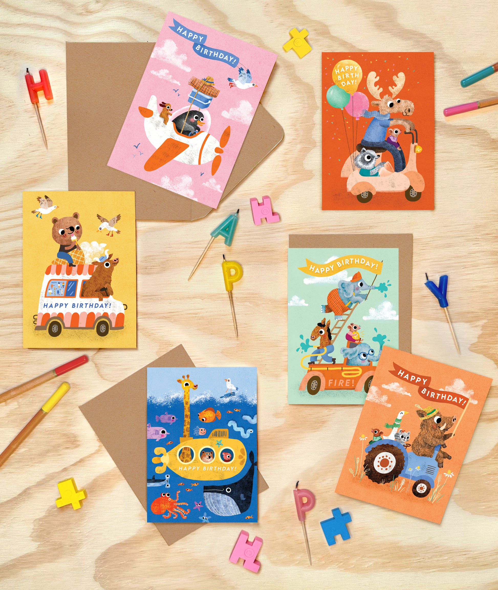 On the Move Multipack of 6 Cards image 1